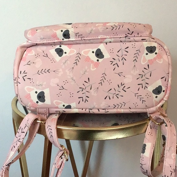 Pink Pug Print Backpack - Picture 8 of 8